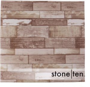 Stone Tan Faux Wood Foam Wall Panels