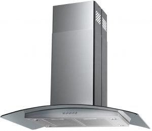 Blue Ocean Island range hood, quiet island vent