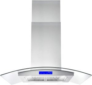 Cosmo 36 Inch Ceiling Island Range Hood