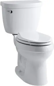 Kohler K-3589 Cimarron Comfort Height 1.6 GPF Toilet, quietest power flush toilet