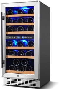 Aobosi Dual Zone Wine Refrigerator
