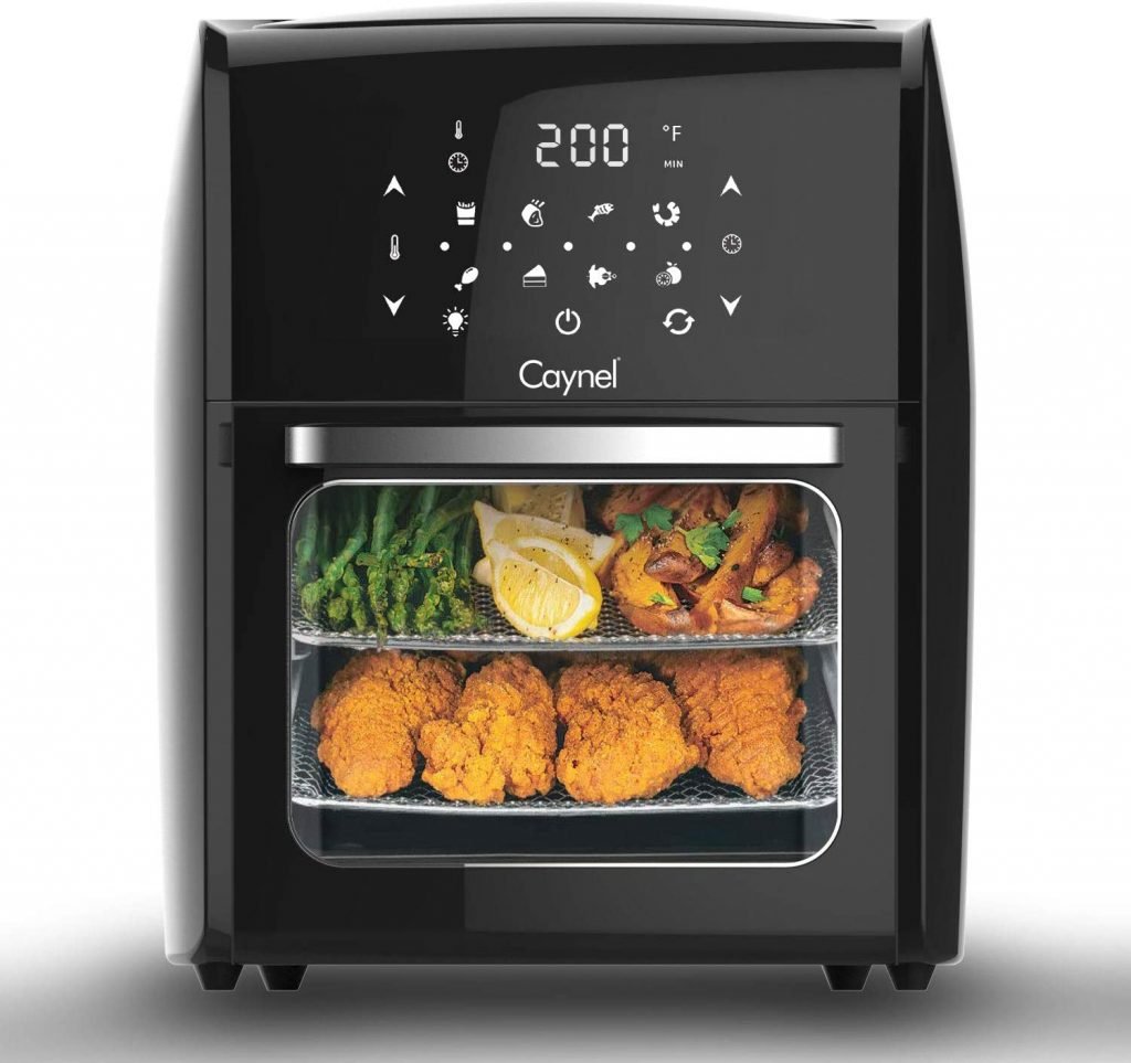 Caynel 12.5 Quart Digital Air Fryer with Rotisserie Dehydrator and Convection Oven