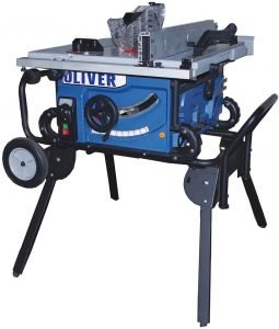 Oliver 10-Inch Quiet Jobsite Table Saw with Rolling Stand