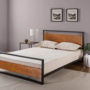 Zinus  Suzanne Metal and Wood Platform Bed