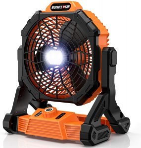 RUNACC Battery Powered Floor Fan